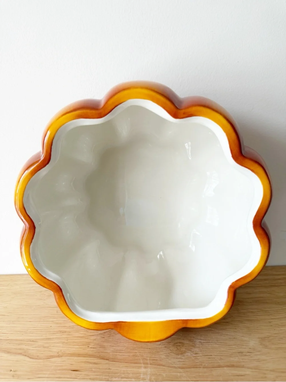 Pier 1 Hand Painted Dolomite Ceramic Pumpkin Soup Tureen Covered Casserole Dish